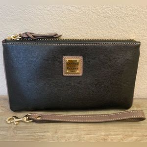 Dooney & Bourke Black Wristlet Pouch